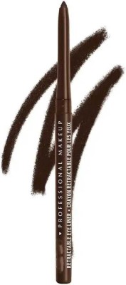 My Colors Waterproof Kohl & Kajal Auto Eye Liner Pencil,Dark Brown, Semi-Matte Finish(DARK BROWN, 1 ml)