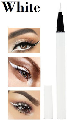 AMOSFIA White sketch pen eyeliner waterproof, non transfer and smudgeproof eyeliner(WHITE, 5 g)