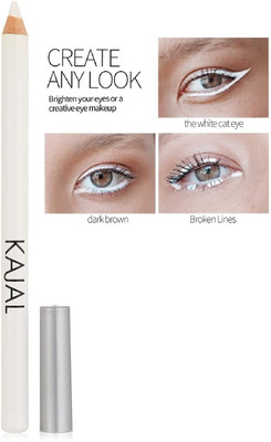 DARYUE Long Lasting Easy To Use White Pencil Kajal(White, 2 g)