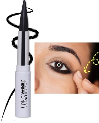 DARYUE Creamy smooth Matte Finish Jet Black Water Proof Crayon Kajal(black, 1.5 g)