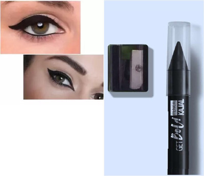 AMOSFIA New Smooth Waterproof Long Lasting Quick Apply Black(BLACK, 3.2 g)