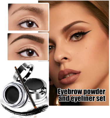 tanvi27 Eyebrow Pomade & Powdery Brow Natural Dyeing Brow Tinted Waterproof Long Lasting(BLACK, 7 g)