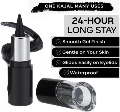 GFSU PROFESSIONAL LONG LASTING & SMUDGE PROOF KAJAL(BLACK, 2 g)