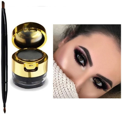 tanvi27 Waterproof & Smudgeproof 3 in 1 Kajal Gel, Eyeliner & Eyebrow Filler 7 g(SMOKY BLACK)