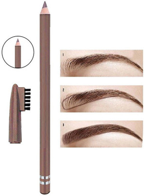 tanvi27 New Eye Brow Shaper Water Proof Brown Eyebrow Pencil with Brush(BLACK)