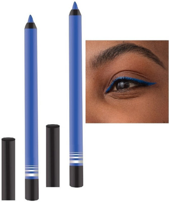 DARVING COMBO OF BEST LONG LASTING SHIMMERY LINER AND KAJAL(BLUE, 3 g)