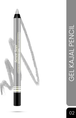 Seven Seas Double Intense Non Transfer Gel Kajal (Silver)(Silver, 1.5 g)