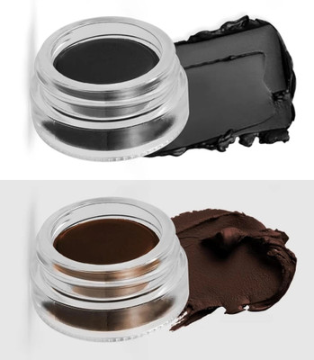 sheny soft Waterproof & Smudgeproof Eyebrow and Gel Kajal Eyeliner 2 in 1(black, brown, 20 g)