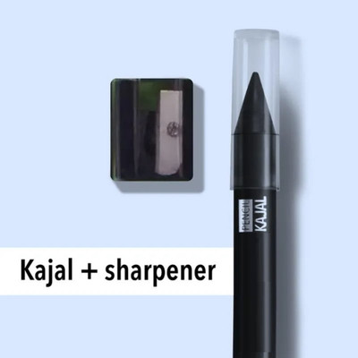 AFARAXIA crayon Kajal With Sharpner Smudge & Waterproof Kajal Pencil(BLACK, 3.2 g)