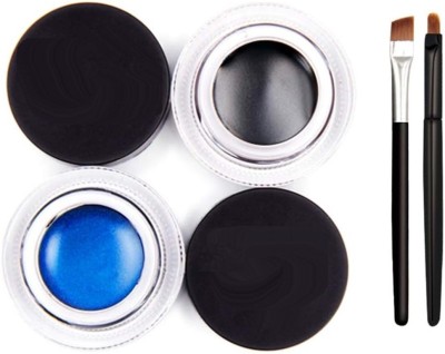 MYEONG Professional 2 In 1 Gel Eyeliner Kajal Black & Blue(Blue, Black, 8 g)