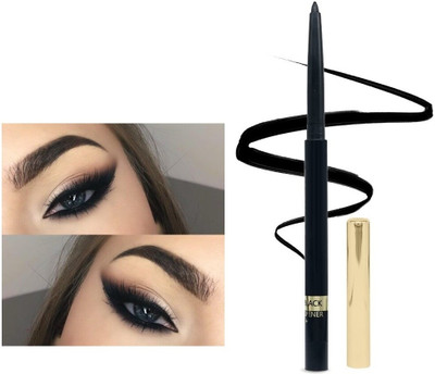 WOONGMI One Strok Highly Pigmented Waterproof & Smudgeproof Kajal(Jet Black, 0.3 g)
