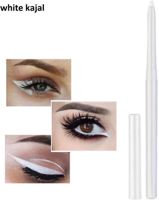 nn white kjal smudge proof long lasting easy to use perfect eye look(white, 3 g)