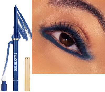 GULGLOW99 HD Eye Kajal Pencil with Sharpener Long Lasting, Waterproof & Smudge Proof(blue, 0.35 g)