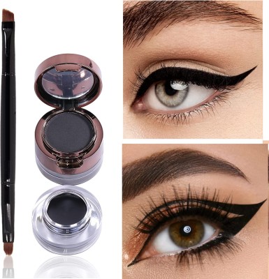 ADJD Studios Touch Gel Kajal Eyeliner Cake 24H Long Lasting Waterproof(BLACK, 9 g)