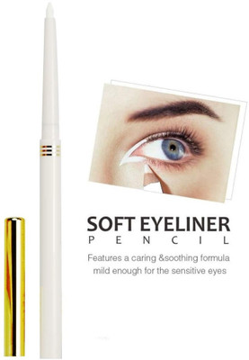 Yuency Smudge proof waterproof Whitekajal and Waterproof Pen Eyeliner(white, 0.35 g)