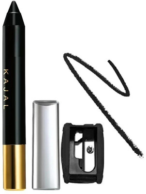 DARVING crayon Kajal With Sharpner Smudge & Waterproof Kajal Pencil(BLACK, 3.2 g)