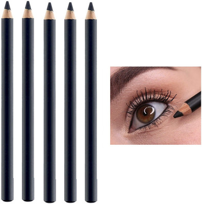 THTC Black Automatic Rotation Eyeliner Pencil Waterproof Long-lasting(BLACK, 10 g)