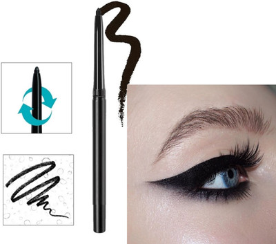 GFSU - GO FOR SOMETHING UNIQUE CRAYON KAJAL DARK BLACK COLOR WITH MATTE FINISH/(black, 1.5 ml)