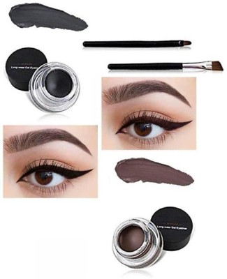 BLUEMERMAID WATERPROOF GEL EYELINER BEST FOR GIRLS & WOMEN(BLACK, BROWN, 6 g)