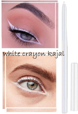 MYEONG Best Quality Multi Use crayon white eyeliner and kajal Waterproof(White, 2 g)