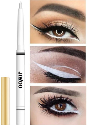Jiwoo Smudge Proof Water Proof Highly Pigmented Matte Finish Kajal - White(WHITE, 0.35 g)