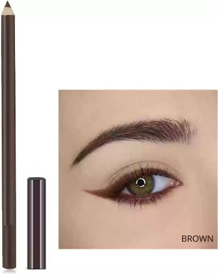 JANOST 3D Brown Pencil Kajal for Eye-Makeup with an Intense and Hyper-pigmented Effect(Brown, 5 g)