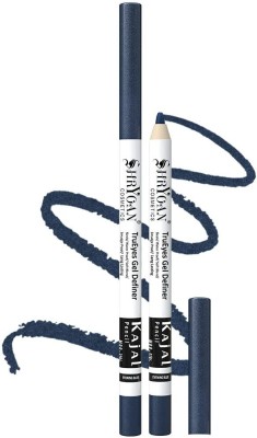 Shryoan Secret True Eyes Kajal, Matte Finish, Ultra Sleek & Creamy Kajal | Waterproof(Evening Blue, 1.2 g)