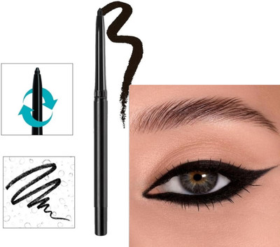 GFSU - GO FOR SOMETHING UNIQUE CRAYON KAJAL DARK BLACK COLOR WITH MATTE FINISH/1(black, 1.5 ml)