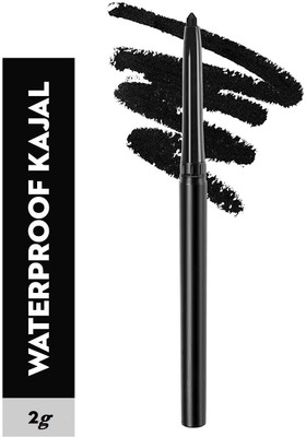 GFSU - GO FOR SOMETHING UNIQUE Non Transfer Matte Kajal Deep Black 18 Hrs(DEEP BLACK, 2 g)