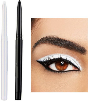 Luster Shine 3D COMBO OF WHITE AND BLACK KAJAL(BLACK, WHITE, 4 g)
