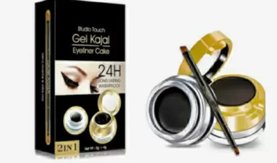 feelhigh PROFESSIONAL 2in1 studio touch Eyebrow and Gel Eyeliner cake(black, 7 ml)