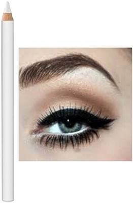 FLORERO White Soft Eyeliner Pencil Waterproof Smooth White Pencil(WHITE, 2 g)