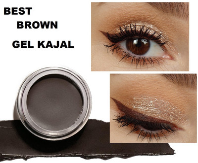 Vyomiris smudge proof waterproof Gel Eyeliner brown shade 5 g(BROWN)