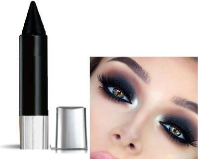 GABBU CRAYON KAJAL DARK BLACK COLOR WITH MATTE FINISH..1(black, 8 g)
