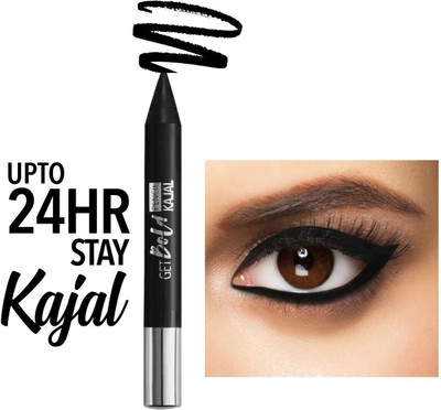 Wonholli Natural Waterproof Intense Glide Eyes Matte Kajal(BLACK, 3.2 g)