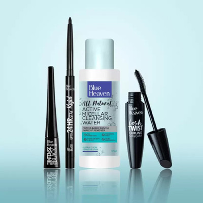 BLUE HEAVEN Dramatic Eyes Essential Make-up Set Extra Rs 9 Off Using Supercoins For Rs. 278 @ 50% off