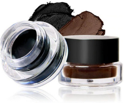 Vyomiris Black & Brown Waterproof & Smudge Proof Eyeliner/Gel Kajal(BLACK, BROWN, 6 g)