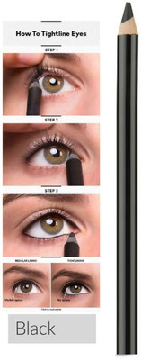 EVERERIN Ultra Black Kajal | 18-Hour Stay Kajal | Kajal Eyeliner | Waterproof Kajal(Black, 2 g)