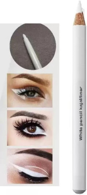 Yuency Smudge proof waterproof EYE & LIP LINER WITH VITAMIN A & E white kajal(white, 4 g)