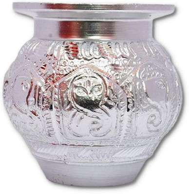 SBBCO Brass Lota Kalash/ Pooja Lota(Pitcher) Aluminium Kalash(Silver)