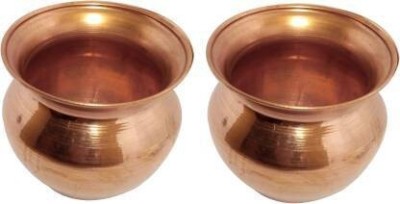 PUCHCHI Copper Plating Kalash Lota For Festival Puja/Worship Pooja Items Copper Kalash(Brown)