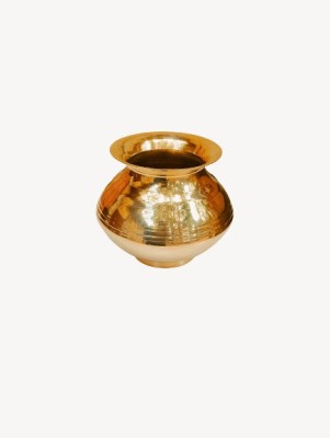 PUCHCHI Brass Lota Kalash/ Pooja Lota(Pitcher) Brass Kalash(Yellow)