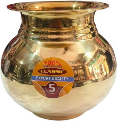MOHIT STORE BRASS321 Brass Kalash(Brown)