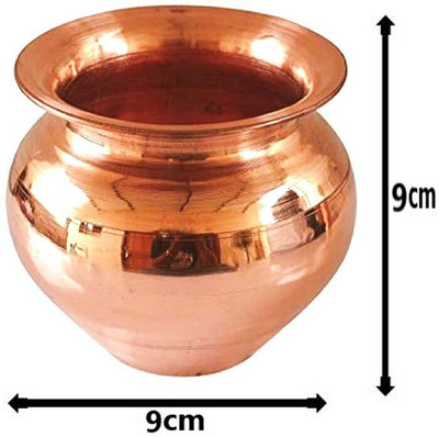 SBBCO Copper Plating Kalash Lota For Festival Puja/Worship Pooja Items Brass, Copper Kalash(Brown)