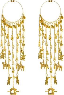 SBP Fashion Brass Pearl Gold-plated Kalire(Pack of 2)