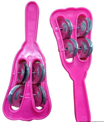 KHALSA MUSICAL Combo of plastic Hand for Bhajan and Hand Cymbals Pack of 2 Kartal Instrument