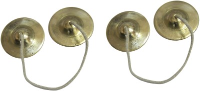 Real Craft Brass Percussion Instrument Manjira Manjeera Pair 8cm set of 2,Indian Musical Instrument Kartal Instrument