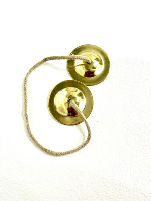 MAGA MART Brass Percussion Instrument Hand Cymbals Manjeera/Manjira Kartal Instrument