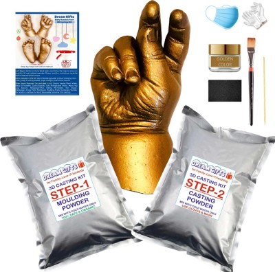 Dream Gifts Baby Hands & Feet 3D Casting Kit (9 items) (Moulding: 175gms, Casting: 250gms)