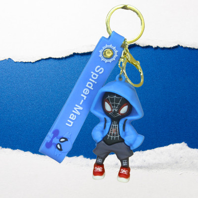 MIKADOECOM Spider-Man Rubber Keychain | Superhero Cartoon Key Ring for Boys & Gifts Key Chain